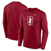 Men's Nike Cardinal Stanford Primetime Primary Legend Long Sleeve T-Shirt