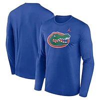 Men's Jordan Brand Royal Florida Gators Primetime Primary Legend Long Sleeve T-Shirt