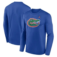 Men's Jordan Brand Royal Florida Gators Primetime Primary Legend Long Sleeve T-Shirt