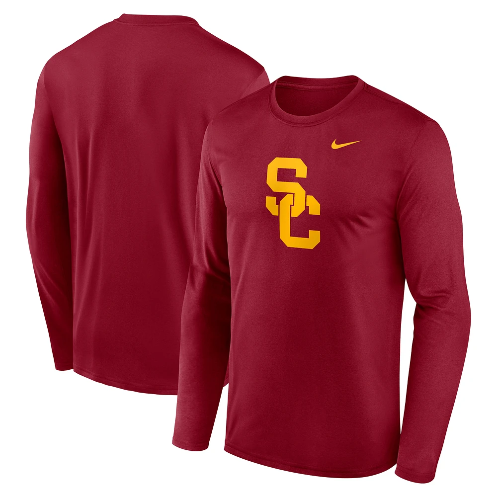 Men's Nike Cardinal USC Trojans Primetime Primary Legend Long Sleeve T-Shirt