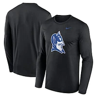 Men's Nike Black Duke Blue Devils Primetime Alternate Logo Legend Long Sleeve T-Shirt