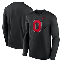 Men's Nike Black Ohio State Buckeyes Primetime Alternate Logo Legend Long Sleeve T-Shirt