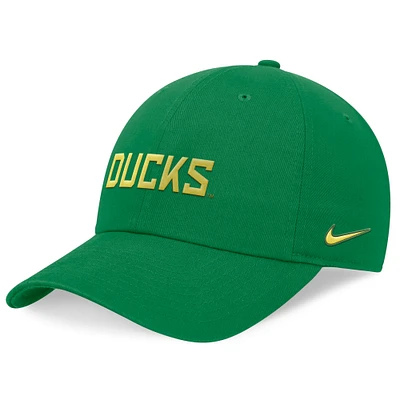 Men's Nike Green Oregon Ducks 2024 On-Field Club Adjustable Hat