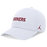 Men's Jordan Brand White Oklahoma Sooners 2024 On-Field Club Adjustable Hat