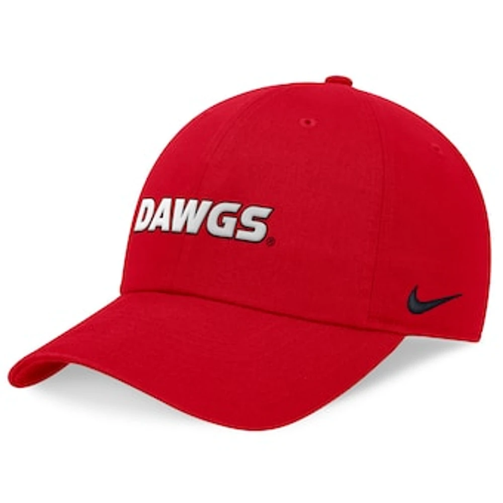 Men's Nike Red Georgia Bulldogs 2024 On-Field Club Adjustable Hat