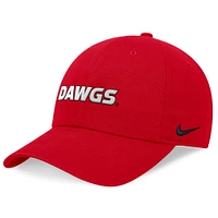 Men's Nike Red Georgia Bulldogs 2024 On-Field Club Adjustable Hat