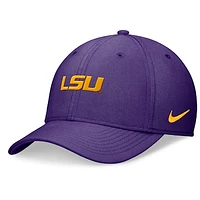 Men's Nike Purple LSU Tigers 2024 On-Field Swoosh Flex Hat