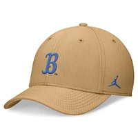 Men's Jordan Brand Khaki UCLA Bruins 2024 On-Field Swoosh Flex Hat