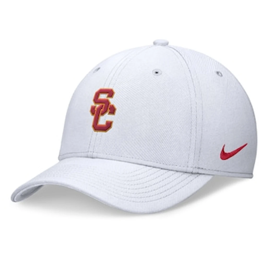 Men's Nike White USC Trojans 2024 On-Field Swoosh Flex Hat