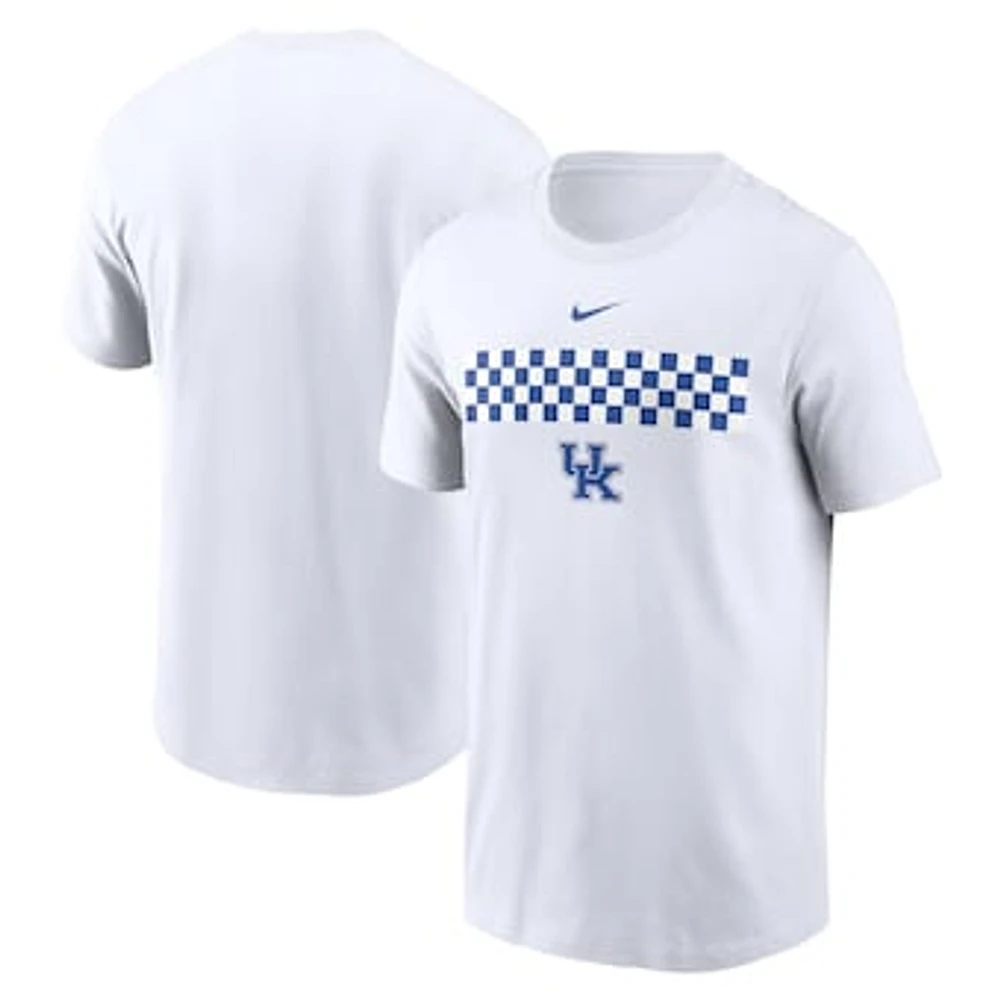 Men's Nike White Kentucky Wildcats Campus Pattern T-Shirt