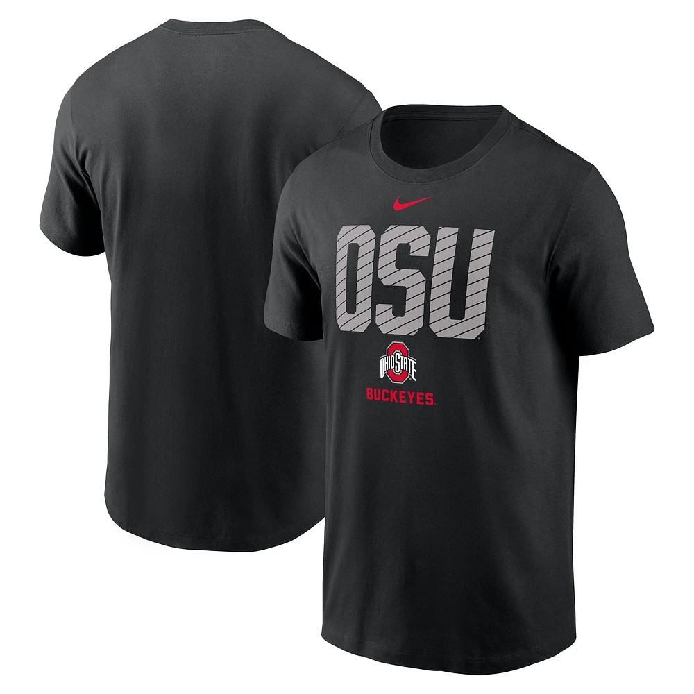 Men's Nike Black Ohio State Buckeyes Campus Endzone T-Shirt