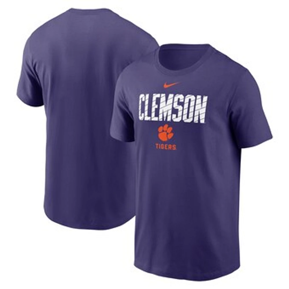 Men's Nike Purple Clemson Tigers Campus Endzone T-Shirt