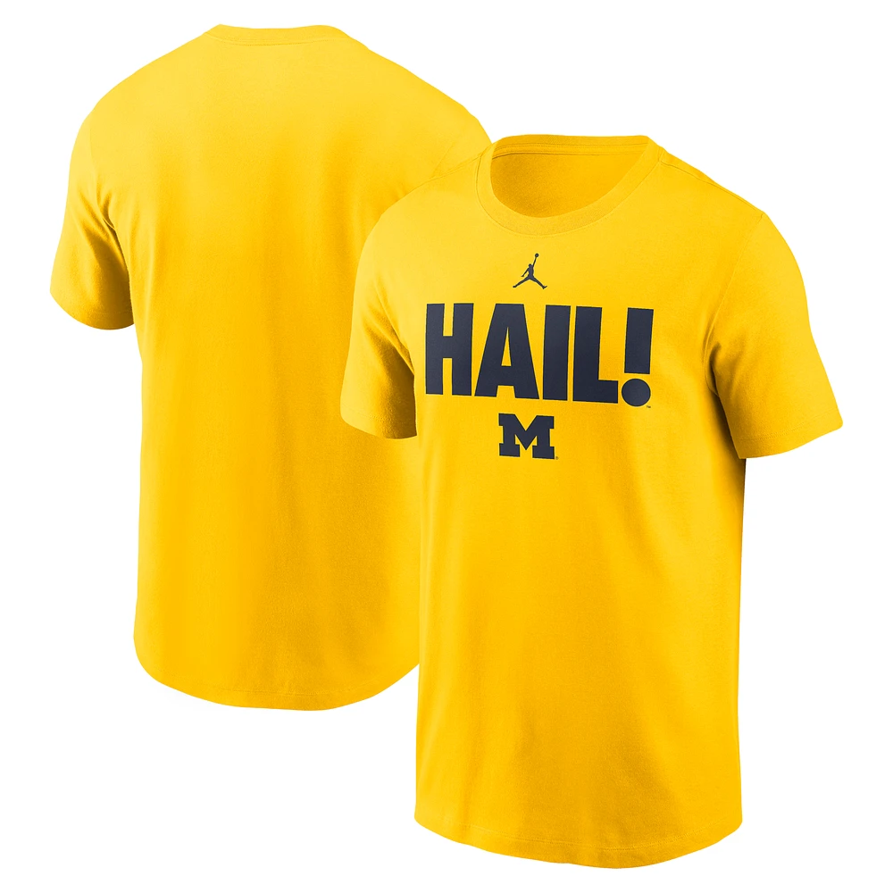 Men's Jordan Brand Maize Michigan Wolverines Local Ultimate Chant T-Shirt