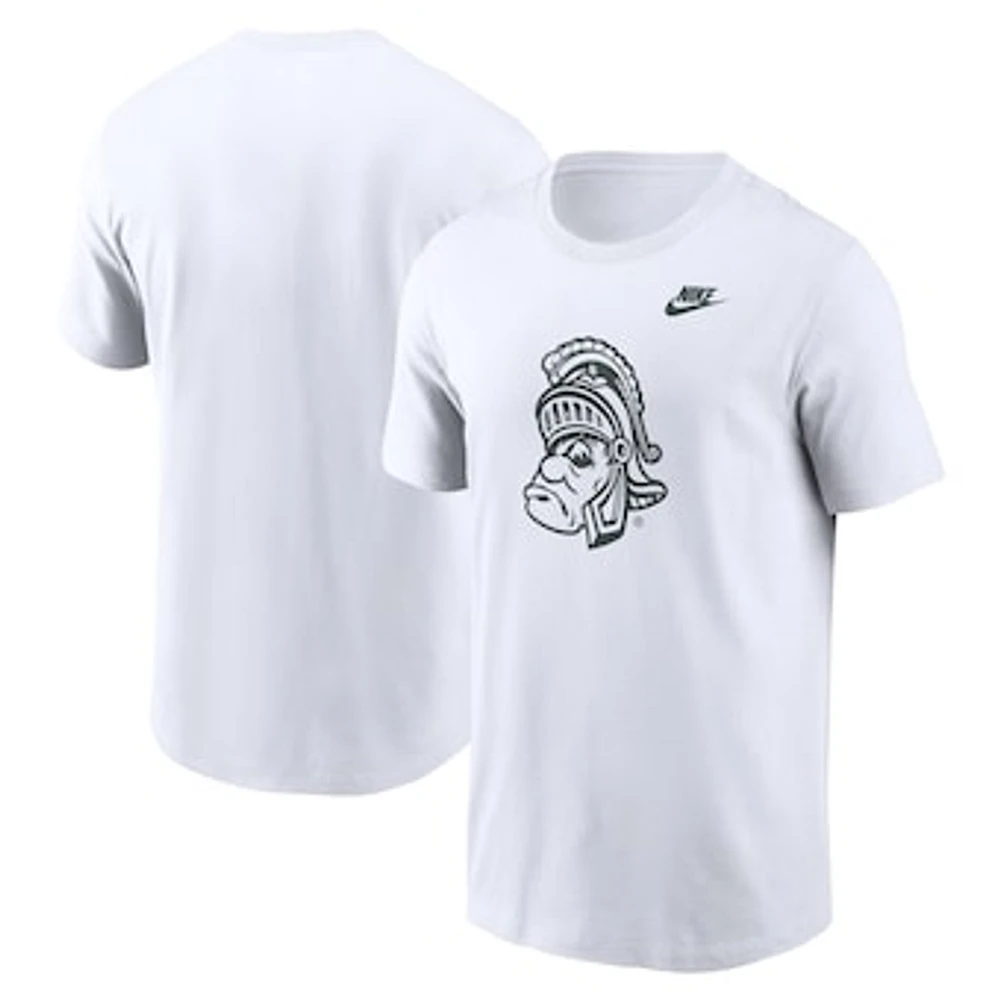 Men's Nike White Michigan State Spartans Legacy Alternate Logo T-Shirt