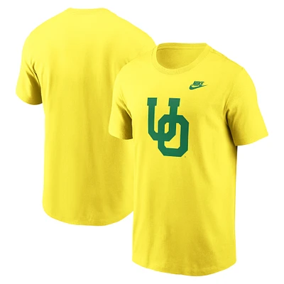 Men's Nike Yellow Oregon Ducks Legacy Alternate Logo T-Shirt