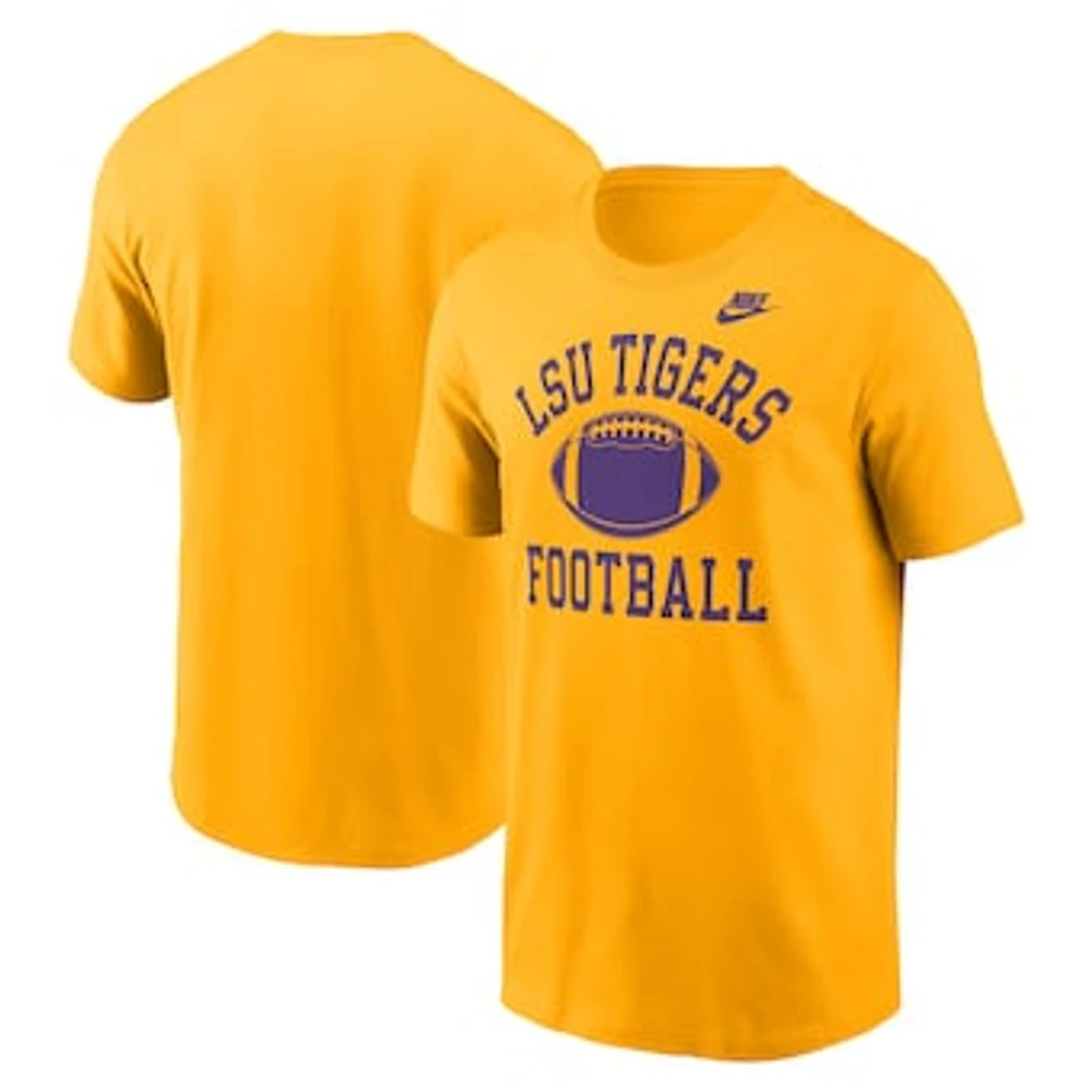 Men's Nike Gold LSU Tigers Legacy Football Icon T-Shirt