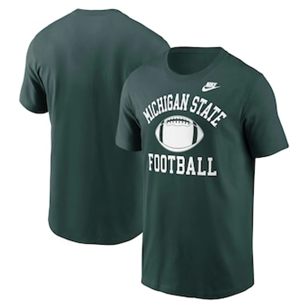 Men's Nike Green Michigan State Spartans Legacy Football Icon T-Shirt