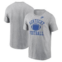 Men's Nike Heather Gray Kentucky Wildcats Legacy Football Icon T-Shirt