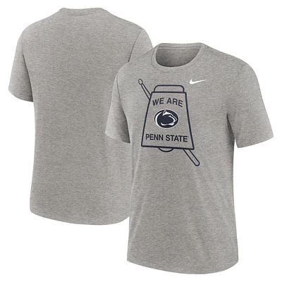 Men's Nike Heather Gray Penn State Nittany Lions Local Campus Time Honored Tradition Tri-Blend T-Shirt