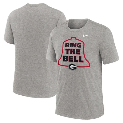 Men's Nike Heather Gray Georgia Bulldogs Local Campus Time Honored Tradition Tri-Blend T-Shirt