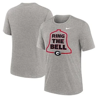 Men's Nike Heather Gray Georgia Bulldogs Local Campus Time Honored Tradition Tri-Blend T-Shirt