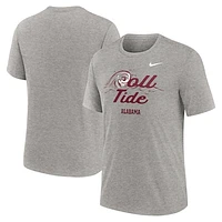 Men's Nike Heather Gray Alabama Crimson Tide Local Campus Time Honored Tradition Tri-Blend T-Shirt