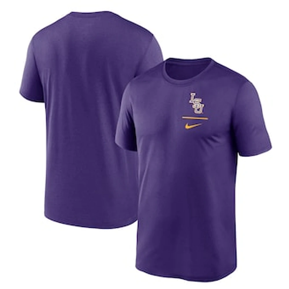 Men's Nike Purple LSU Tigers Lockup Legend T-Shirt