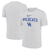 Men's Nike White Kentucky Wildcats Campus Slant Velocity Performance T-Shirt