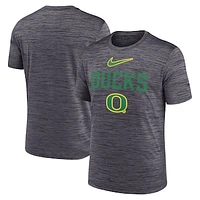 Men's Nike Black Oregon Ducks Campus Slant Velocity Performance T-Shirt