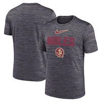 Men's Nike Black Florida State Seminoles Campus Slant Velocity Performance T-Shirt