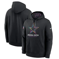 Men's Nike Black Dallas Cowboys NFL Crucial Catch Club Pullover Hoodie