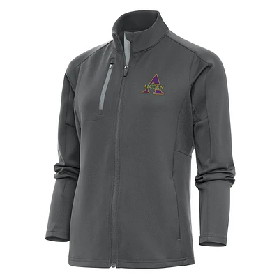 Women's Antigua Charcoal Alcorn State Braves Generation Digital Thermal Full-Zip Jacket