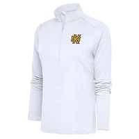 Women's Antigua White Kennesaw State Owls Tribute Digital Thermal Half-Zip Pullover Top