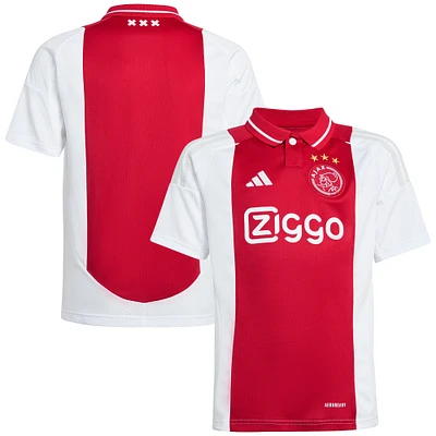 Youth adidas White Ajax 2024/25 Home Replica Jersey