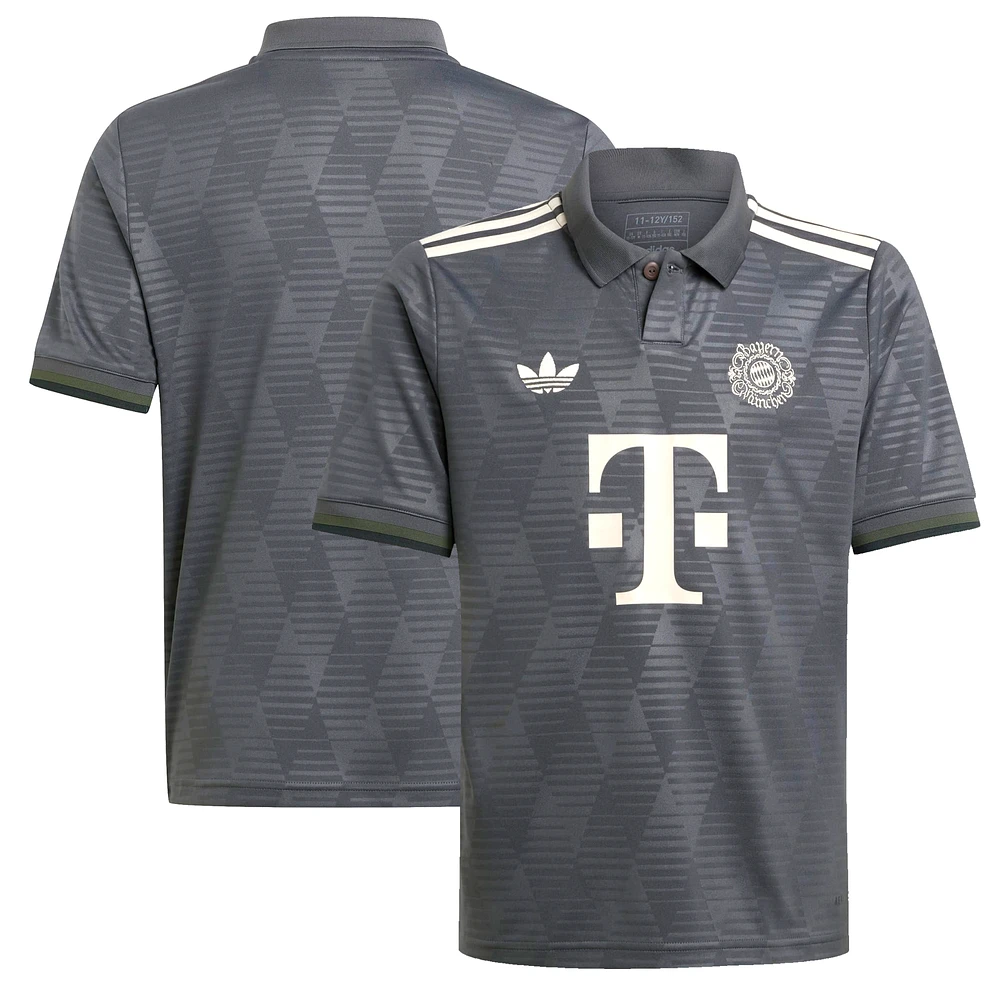 Youth adidas Gray Bayern Munich 2024/25 Wiesn Replica Jersey