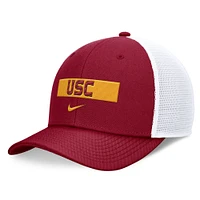 Men's Nike Cardinal/White USC Trojans 2024 Sideline Trucker Adjustable Hat