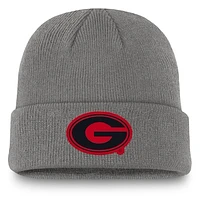 Men's Nike  Gray Georgia Bulldogs 2024 Sideline Faded Terra Cuffed Knit Hat