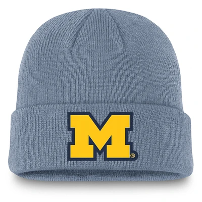 Men's Jordan Brand  Navy Michigan Wolverines 2024 Sideline Faded Terra Cuffed Knit Hat