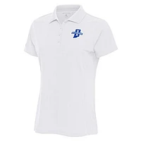 Women's Antigua  White Indiana State Sycamores Legacy Pique Polo