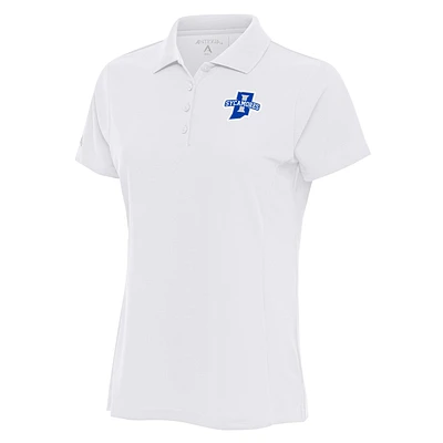 Women's Antigua  White Indiana State Sycamores Legacy Pique Polo