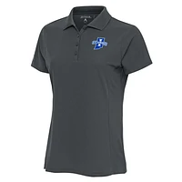 Women's Antigua  Pewter Indiana State Sycamores Legacy Pique Polo