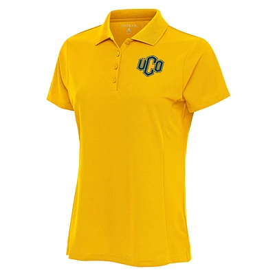 Women's Antigua  Gold Central Oklahoma Bronchos Legacy Pique Polo