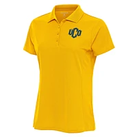 Women's Antigua  Gold Central Oklahoma Bronchos Legacy Pique Polo
