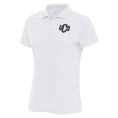 Women's Antigua  White Central Oklahoma Bronchos Legacy Pique Polo