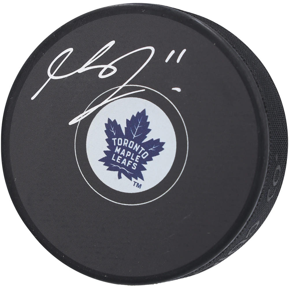 Max Domi Toronto Maple Leafs Autographed Hockey Puck