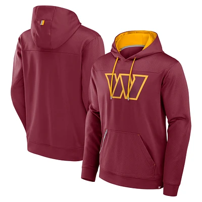 Men's Fanatics Burgundy Washington Commanders Defender Pullover Hoodie