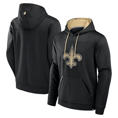 Men's Fanatics Black New Orleans Saints Defender Pullover Hoodie