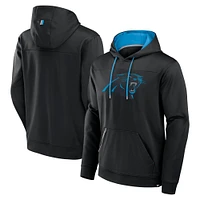 Men's Fanatics Black Carolina Panthers Defender Pullover Hoodie