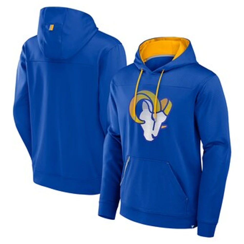 Men's Fanatics Royal Los Angeles Rams Defender Pullover Hoodie