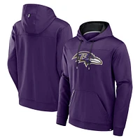 Men's Fanatics Purple Baltimore Ravens Defender Pullover Hoodie